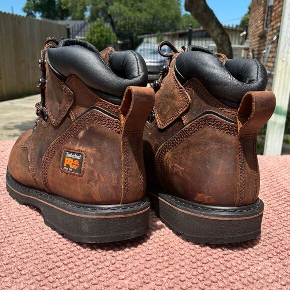 Timberland PRO Steel Toe Brown Leather Lace up Boots Men\'s 12 M main image 6